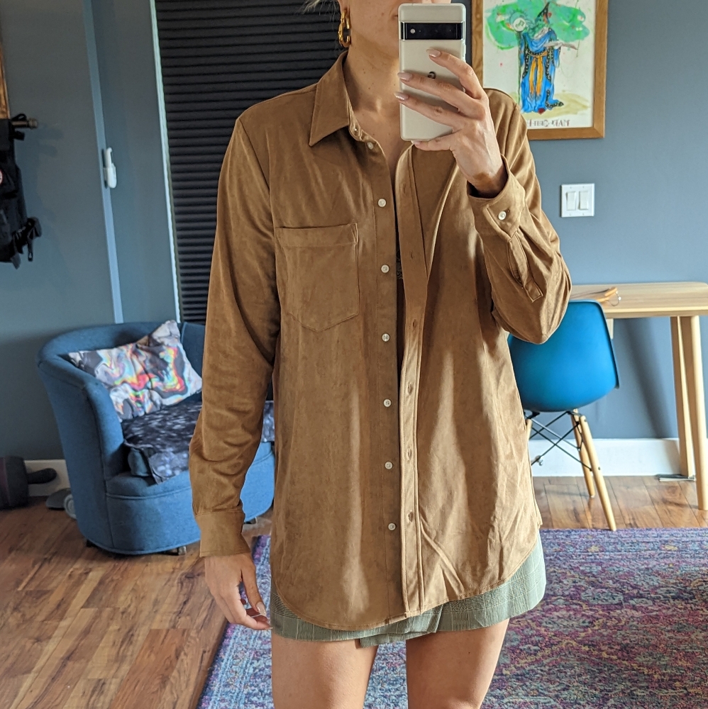 Gap Vegan Suede Overshirt